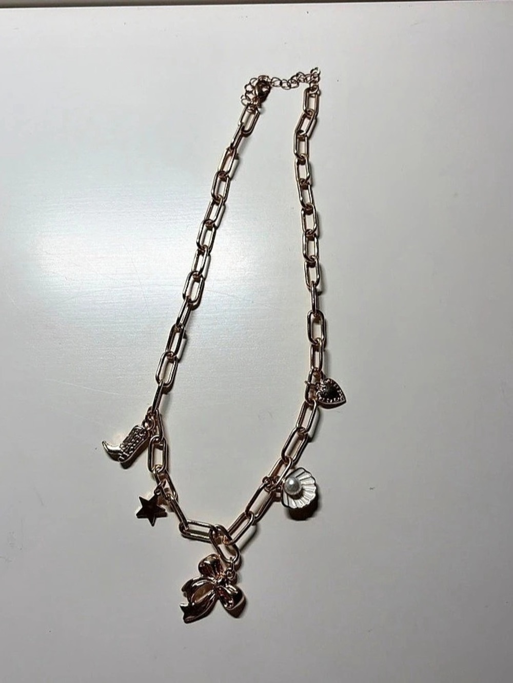 Gold-Tone Charm Necklace